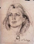 Nikolay Fechin Portrait of lady painting